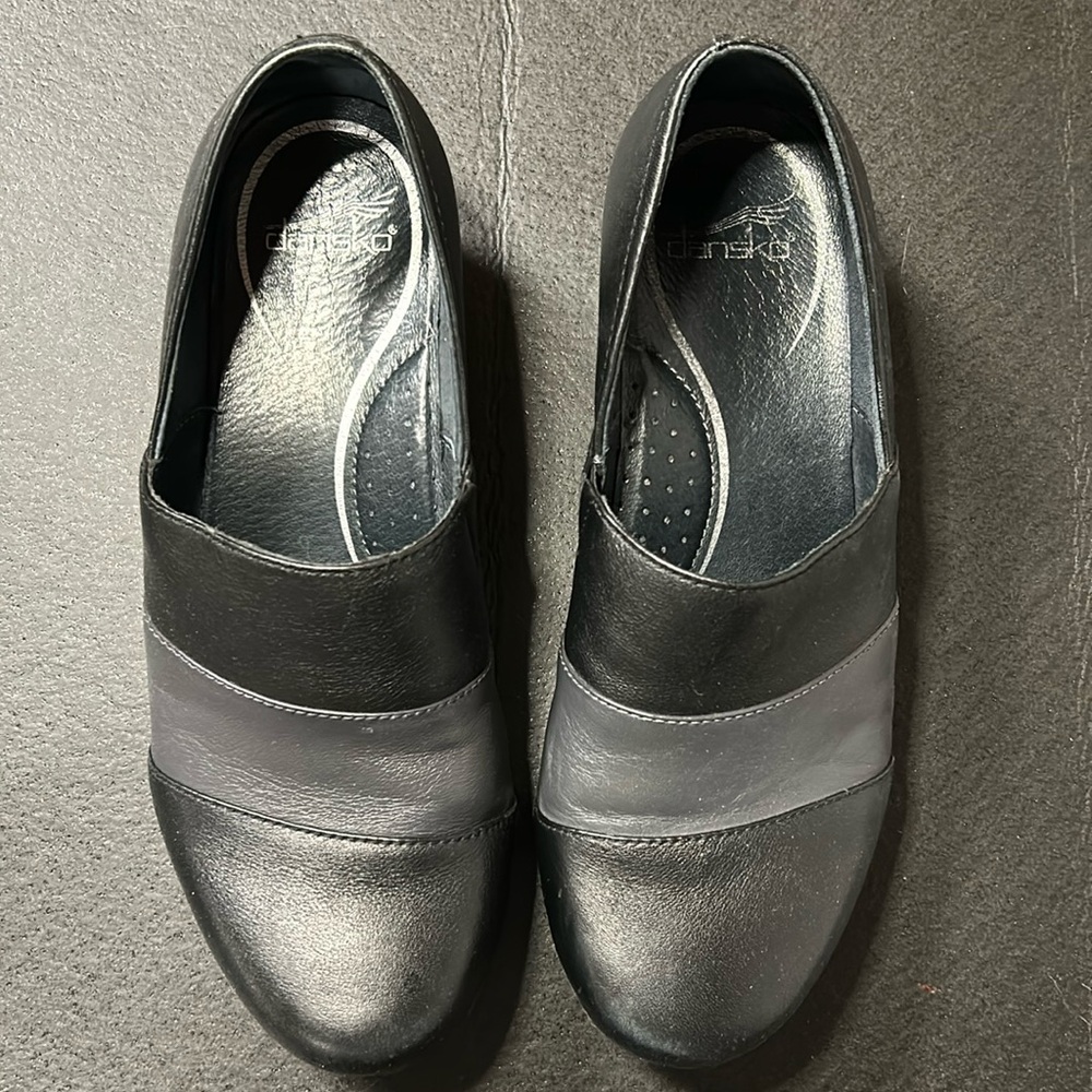 Dansko Tenley Black Gray Clog size 40